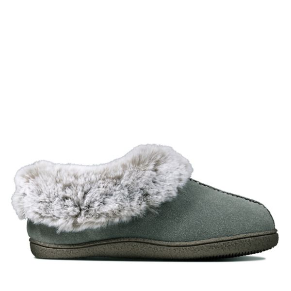 Clarks Womens Home Bliss Slippers Grey | USA-2490138